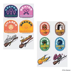 Harry Potter Quidditch Temporary Tattooss-12 Pk